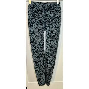 PINK Active Leopard Print High Waisted Ruched Leggings Medium Active Y2K Stretch